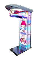 Machine de jeu d'arcade de boxe à monnayeur, en plastique et fer, avec lumières colorées, pour centres de divertissement intérieurs