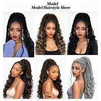 Perruque queue de cheval bouclée Statue de la Liberté en fibre haute température, tendance et polyvalente pour femmes, extensions de cheveux 100g-22 pouces