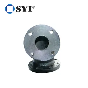 SYI Red/Blue Epoxy Coating Awwa C110 Ductile Iron Flanged Bend Pipe Fitting Supplier
