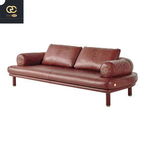 Best-seller di lusso nuovo Design italiano divano in pelle rossa <span class=keywords><strong>mobili</strong></span> per Villa soggiorno, Set di divani di alta qualità su misura - Product Image 5