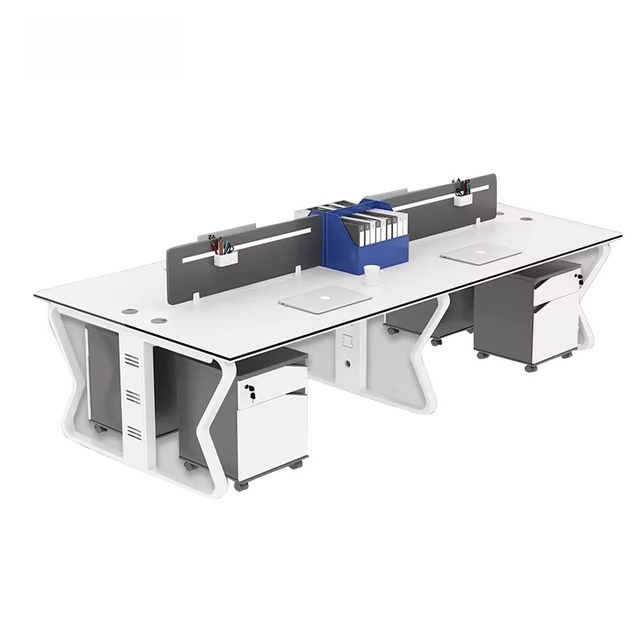 Office Space Desk Workstation Modular 2 4 6 8 Seat Desk Office Furniture Open Modular Staff Workstation Office Computer Desk