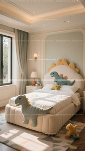 <span class=keywords><strong>Letto</strong></span> di dinosauro per camera dei bambini a tema con tessuto piccolo <span class=keywords><strong>singolo</strong></span> per bambini bambini bambino <span class=keywords><strong>letto</strong></span> xl per bambini con disegno cartone animato - Product Image 4