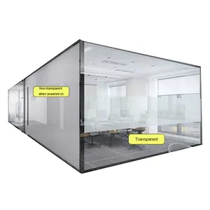 Película de vidrio eléctrica conmutable de gama alta, película de privacidad eléctrica, vidrio, ventanas y puertas corredizas de aluminio