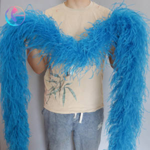 Boas de Plumas de Avestruz de 5 Capas (10-15 cm), Teñidas Ecológicamente, Personalizadas a la Perfección para Galas de Lujo y Representaciones Teatrales - Product Image 4