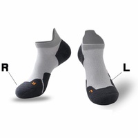 Chaussettes de course athlétiques à la cheville Chaussettes de sport rembourrées respirantes à coupe basse pour hommes et femmes