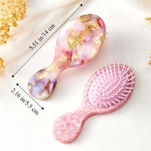 Brosse personnalisée avec nom, brosse à coussin d'air, brosse ovale démêlante pour femmes, outil de coiffage - Product Image 5