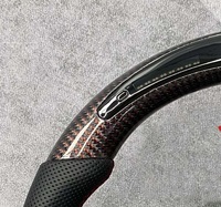 Volant de direction en fibre de carbone personnalisé de luxe pour Dodge Charger Challenger SRT Hellcat, accessoires intérieurs pour voitures sport, fabrication en usine