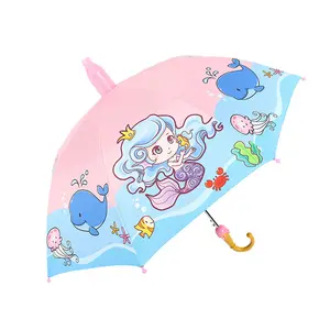 2023 Durable 8K femmes classicisme parapluie droit coloré japonais Style chinois manuel enfants promotionnel femme parapluie - Product Image 1
