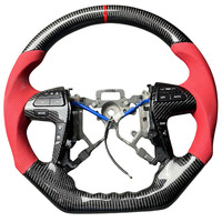 Volant sport en cuir et fibre de carbone en forme de D à 4 branches pour Toyota Highlander 2009-2014 Camry 2007-2011 Fortuner Hilux SR5 N70