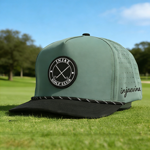 Gorra de Golf Personalizada con Logotipo, 5 Paneles, Parche de Goma, Cierre a Presión, Impermeable, Gorra de Béisbol con Cuerda para Exteriores, Ajustable - Product Image 6