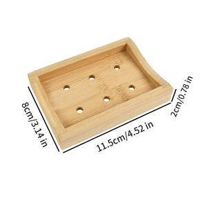 Jabonera <span class=keywords><strong>de</strong></span> Madera Natural Hecha a Mano 100% Biodegradable <span class=keywords><strong>de</strong></span> Alta Calidad para Baño, Porta Jabón <span class=keywords><strong>de</strong></span> Bambú para <span class=keywords><strong>Ducha</strong></span> - Product Image 3