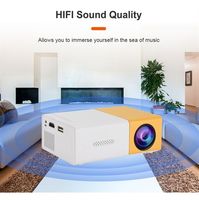 YG300 4K 1080P Film Portable Home Cinéma Smart TV Laser Projecteur MINI Projecteur Compact Vidéo Projecteur pour Intérieur Extérieur Utilisation
