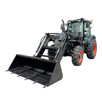 Tracteur agricole Supreme 100HP 4WD avec moteur diesel haute puissance, système hydraulique robuste et capacité de levage élevée pour les travaux sur le terrain