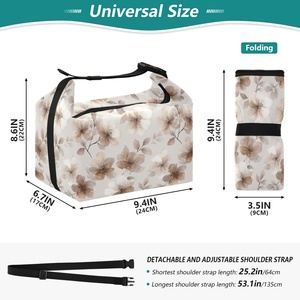 Bolsa de almuerzo personalizada con diseño de paraíso tropical de frutas del bosque de Hawái, bolsa con aislamiento térmico, bolsa para pícnic escolar al aire libre - Product Image 3