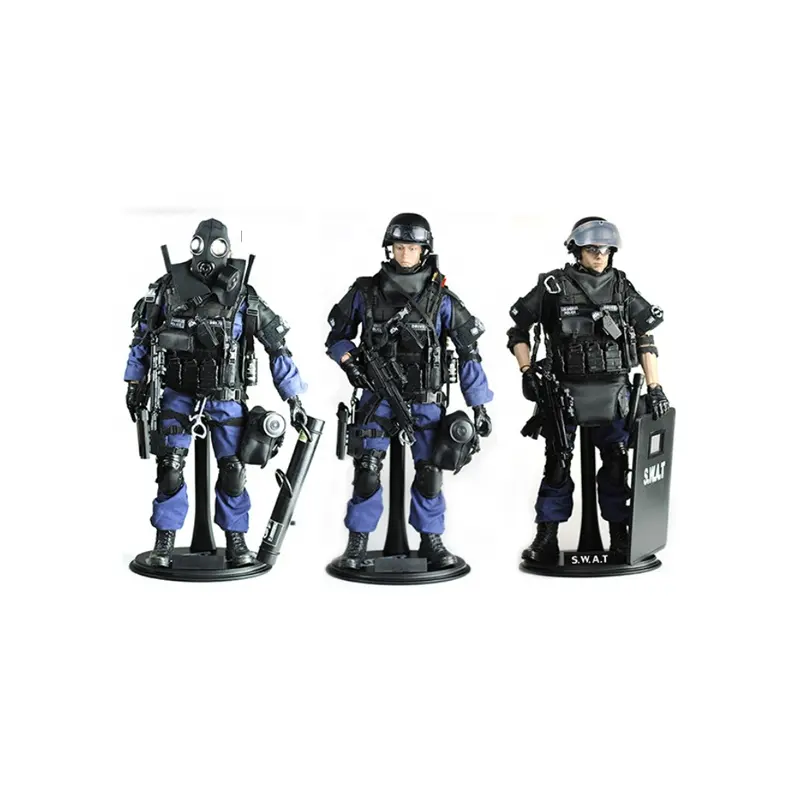 12インチSWAT攻撃者TE警察モデルハイエンド1:6アクションフィギュアチーム兵士シミュレーション卸売