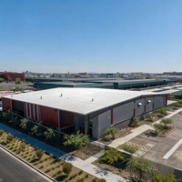 Edificio Moderno de Estructura de Acero Prefabricada, Almacén y Fábrica de Estructura de Acero