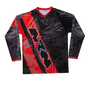 Wholesales High Quality Long Sleeves Sport Off Road Dirt Bike Jersey Men's MX Gear Sporty Motocross Jersey