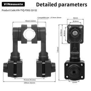 Support de sonar VINmounts double compatible LVS32, écologique, renforcé, rotatif à 360°, pour transducteur en temps réel, multi-poissons - Product Image 3