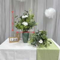 Arrangement floral de mariage 50 cm 60 cm 70 cm 80 cm, centre de table de mariage, boule de fleurs bleue DKB