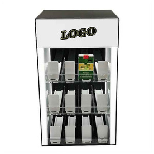 Cenicero Antirrobo SHP, Vitrina Acrílica para Cigarrillos, Vitrina de Vidrio, Gabinete Acrílico con Puerta Corredera Silenciosa - Product Image 1