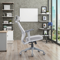 Chaise de bureau ergonomique en maille de qualité supérieure Chaise de direction réglable de haute qualité avec soutien lombaire pour les gestionnaires