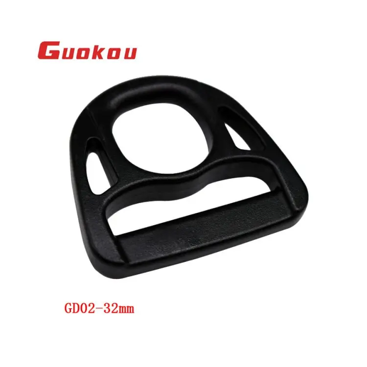 GD02 promotional plastic d ring buckle 32mm