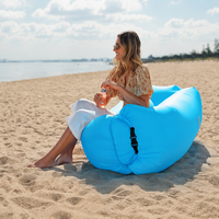Canapé gonflable, chaise longue gonflable, résistant aux fuites, imperméable, pour la plage, le camping et les voyages