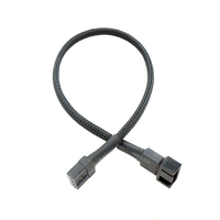 Câble d'extension de ventilateur PWM 4 broches, répartiteur 1 vers 4 ports pour ventilateurs CPU et de châssis, résout le problème de manque de connecteurs
