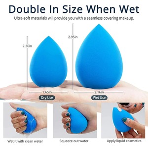 Высококачественная Экологичная Мягкая Моющаяся Губка для Макияжа Без Латекса, Спонж для Растушевки Косметики, Бесплатные Образцы, Настраиваемый Размер и Цвет - Product Image 3