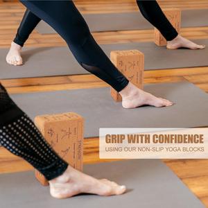 الأكثر مبيعًا شعار مخصص صديقة البيئة حصيرة اليوغا بلاط الفلين اللياقة البدنية الطبيعية لتمارين اليوغا - Product Image 4