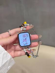 Convient aux bracelets de montre de la série 10 9 8 <span class=keywords><strong>7</strong></span> 6 5 4 3 2, bracelet de perles de teckel mignon et amusant, <span class=keywords><strong>cadran</strong></span> Ultra 2/1mm - Product Image 2