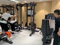SK Machine Smith Tout-en-un et Entraîneur Fonctionnel, Cage Commerciale en Acier 3,0 mm avec Triple Pile de Poids de 68 kg pour la Musculation à Domicile