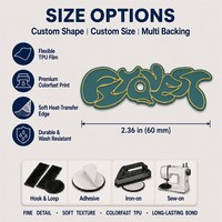 Badges TPU personnalisés OEM, écussons 3D gaufrés thermocollants pour vêtements de sport, équipes de football, garnitures de marquage en gros