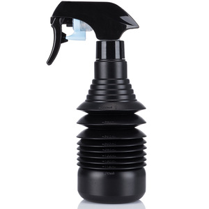 Telescopic <b>Spray</b> Bottle 200ml Retractable Foldable For Hair <b>Styling</b> Black And White - Product Image 2