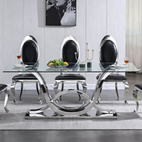 Table à manger rectangulaire moderne avec plateau en marbre blanc et base en métal doré à courbes entrelacées, table minimaliste pour salle à manger à domicile