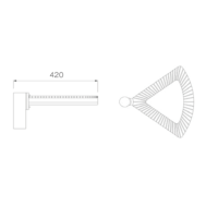Lampadaire LED extérieur, éclairage de jardin, 30W AC85-265V 130LM/W, lumière élégante moderne, 6000K, PC aluminium IP65, 430X430X350MM