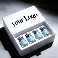 Boîtes cadeaux en papier de luxe pour flacons de peptides de 3 ml, 5 ml, 10 ml, emballage de flacons rechargeables avec logo personnalisé