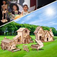 Blocs de construction pour adultes, puzzle 3D en bois, jouets éducatifs