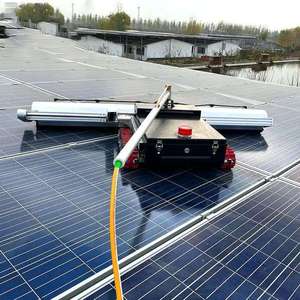 Robot de nettoyage de panneau solaire pour prix <span class=keywords><strong>panneaux</strong></span> automatique propre vente module de commerce de machine agricole toit <span class=keywords><strong>autonome</strong></span> sec avec navette - Product Image 2