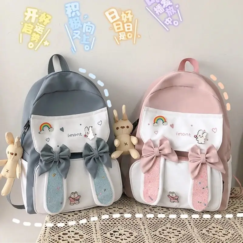 Nylon Backpack School Bags for Girls Children Patchwork Cute Backpacks Bookbag Travel Mochila Rucksack Bagpack Mochilas
