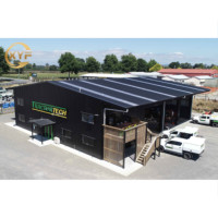 Estructura de Acero Ligero de Alta Calidad, Nave Prefabricada, Almacén, Taller, Material de Construcción, Soldadura, Doblado, Corte