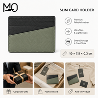 Cartera Compacta de Bolsillo Delantero para Promociones Corporativas con Diseño de Ranura Angulada y Diseño Ligero con Múltiples Ranuras para Tarjetas, Logotipo Personalizado ODM