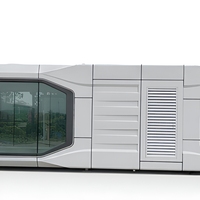 Capsules spatiales modernes de 20/40 pieds, design mobile intelligent détachable, capsule spatiale personnalisée anti-humidité pour la vente