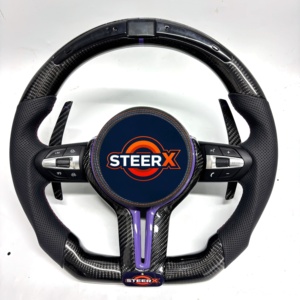Volant en fibre de carbone pour F11 F15 F18 F20 F23 F25 F30 F32 F35 F40 F80 E84 E87 E90 E92 E93 Accessoires de voiture - Product Image 1