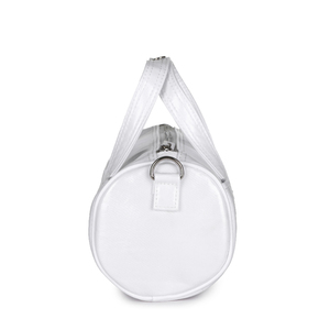 กระเป๋า Colette รุ่นขายดีที่สุด ทรงกลมขนาดมินิ สีขาวประกาย พร้อมสายสะพายข้างแบบถอดได้ และหูหิ้วแบบกดปุ่มเปิดได้ - Product Image 3