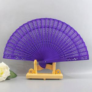 Nuevo Abanico de Mano de Madera Personalizado para Recuerdos de Boda y Hoteles, Venta al Por Mayor - Product Image 6