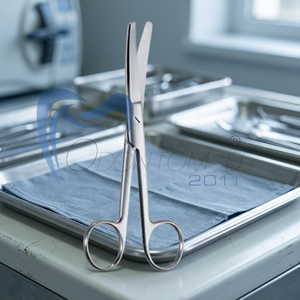 Ciseaux manuels Odontomed 2011 ODM-24-6F de qualité supérieure, à extrémités émoussées/courbées, en acier inoxydable (14 CM), certifiés CE - Product Image 2