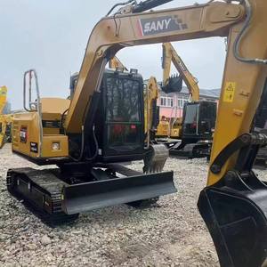 <span class=keywords><strong>Excavadora</strong></span> de cadenas SANY SY75C usada con pocas horas de trabajo, <span class=keywords><strong>excavadora</strong></span> <span class=keywords><strong>pequeña</strong></span> de 7.5 toneladas, acoplador rápido opcional, garra, cucharón para zanjas - Product Image 2