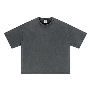 Custom LOGO Solid Color <b>Hip</b> Hop Knitted T Shirt Men 100% Cotton Short Sleeve Breathable Soft Regular Fit Summer Daily Wear Tops - Product Image 5