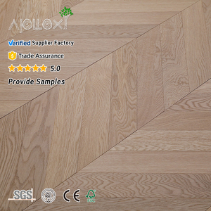 Suelo de Parqué Chevron de <span class=keywords><strong>Roble</strong></span> <span class=keywords><strong>Blanco</strong></span> Ecológico Pretratado OEM/ODM - Product Image 1